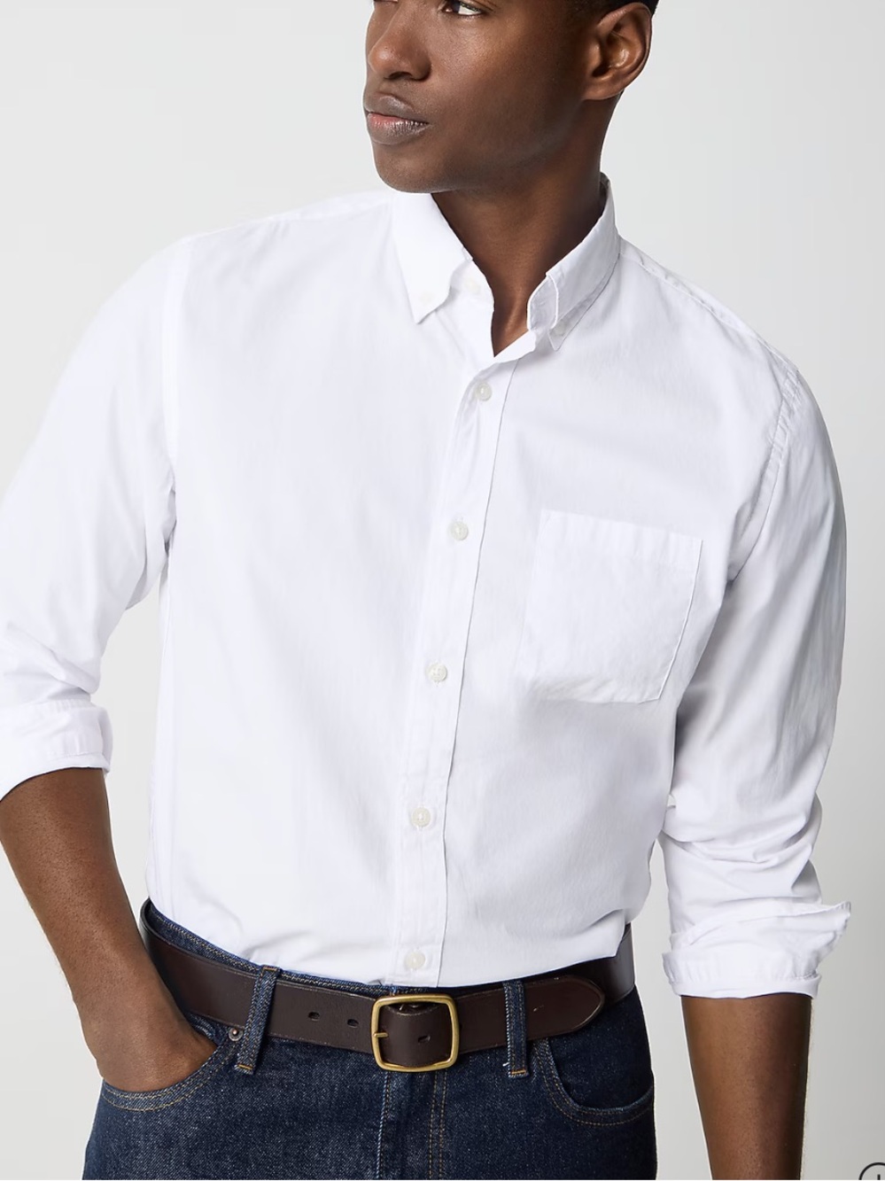 J Crew Slim fit flex casual shirt size XS white new button down cotton stretch